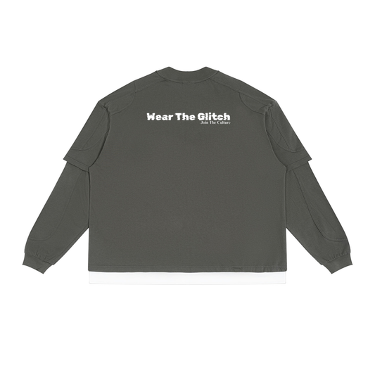 Unisex Paneled Layer Color Block T-Shirt