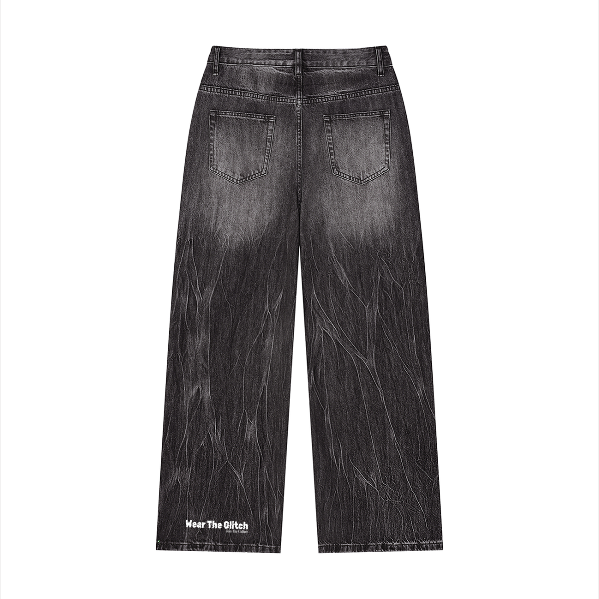 Men’s Vintage Wash Wide Leg Jeans
