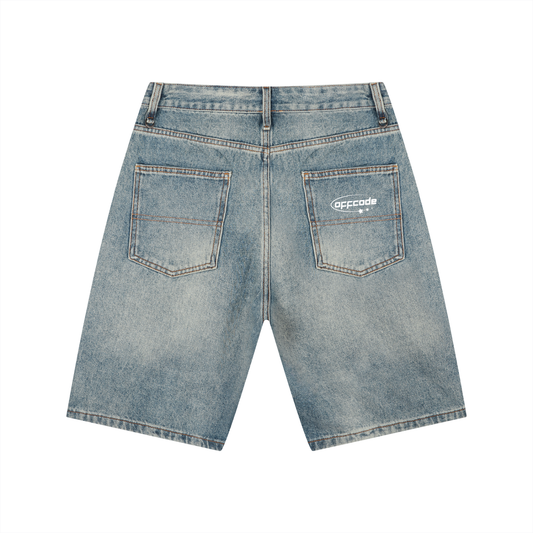 Men's Vintage Wash Denim Shorts