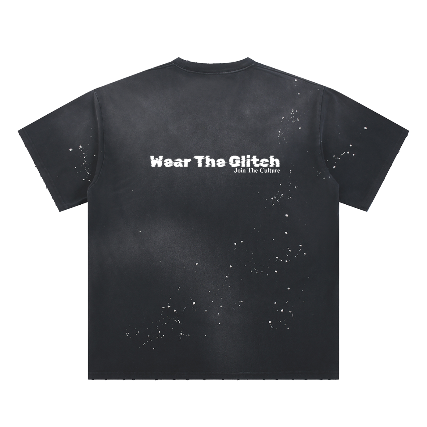 Hand-Frayed Sunfade Paint Splatter T-Shirt