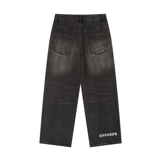 Vintage Wash Heavyweight Denim Jeans