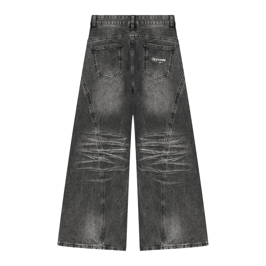Women’s Vintage Wash Wide Leg Denim Jeans