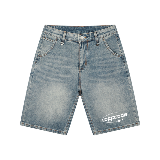 Men's Vintage Wash Denim Shorts