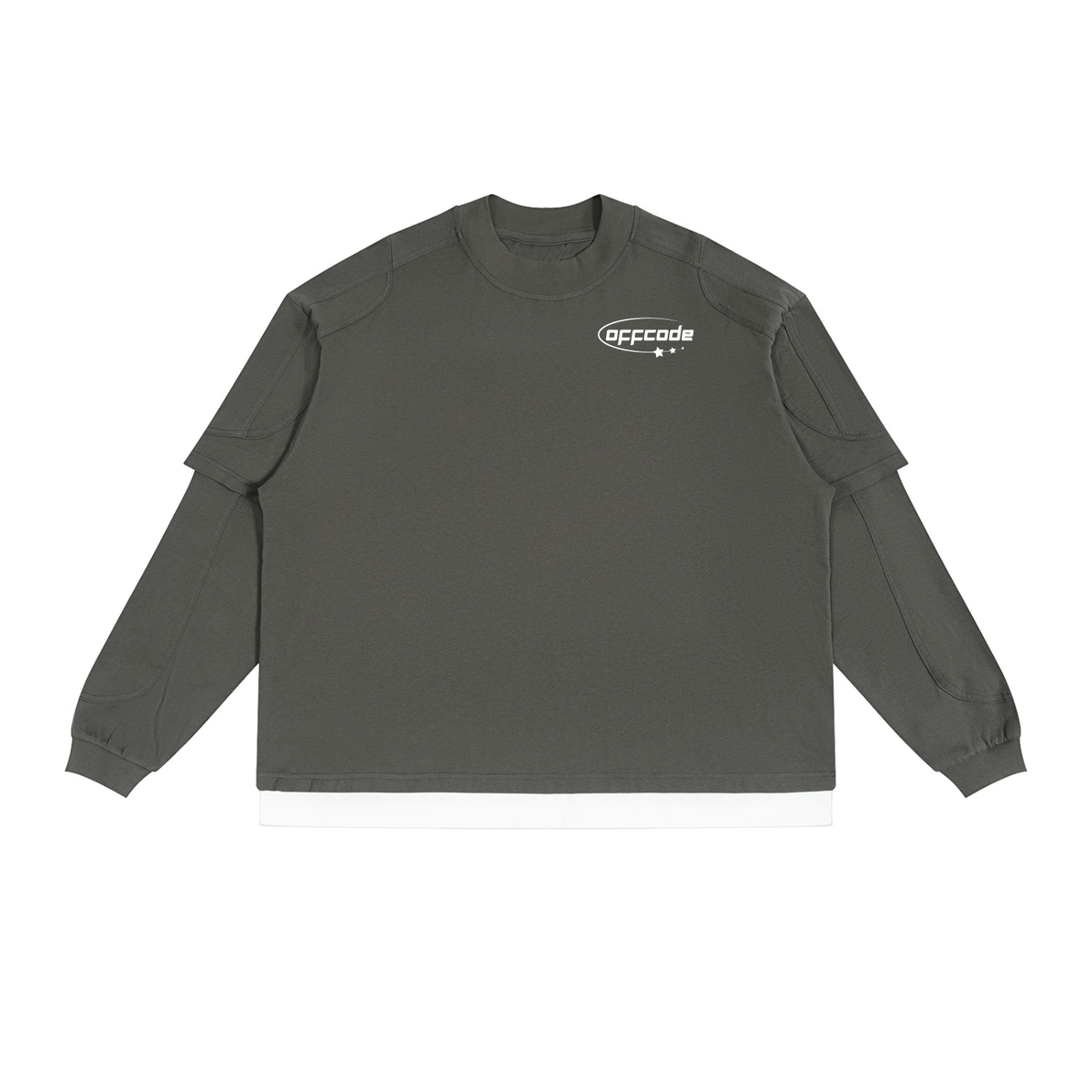 Unisex Paneled Layer Color Block T-Shirt