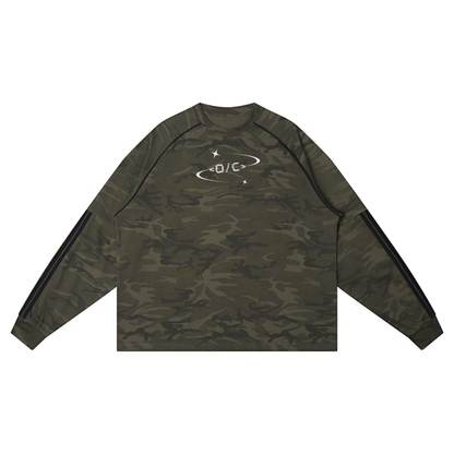 Unisex Camo Loose Long Sleeve T-Shirt