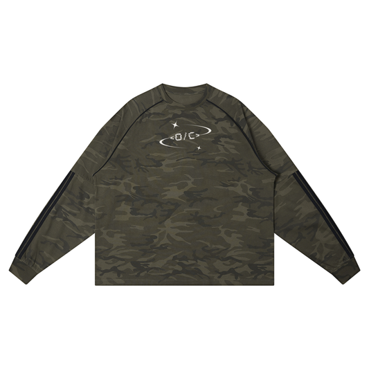 Unisex Camo Loose Long Sleeve T-Shirt