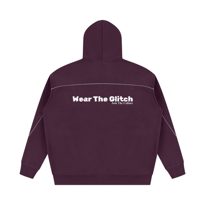 Unisex Oversized Piping Fleece Hoodie