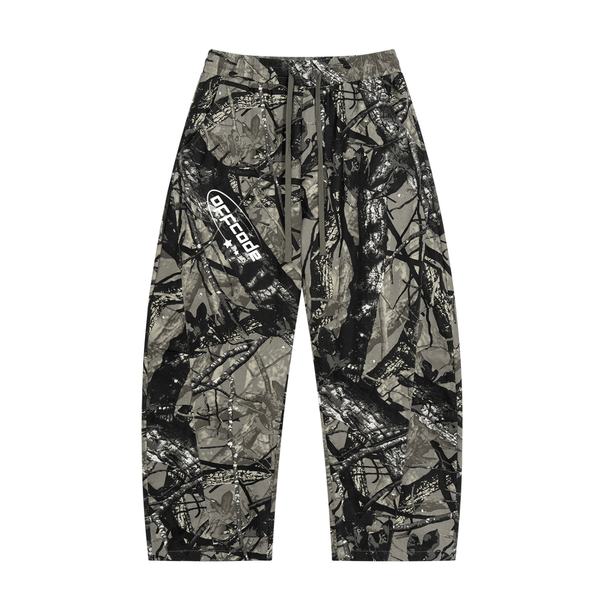 Unisex Tree Camo Barrel Leg Pants