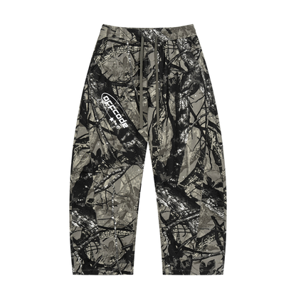 Unisex Tree Camo Barrel Leg Pants