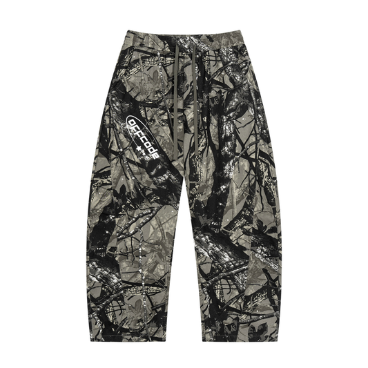 Unisex Tree Camo Barrel Leg Pants