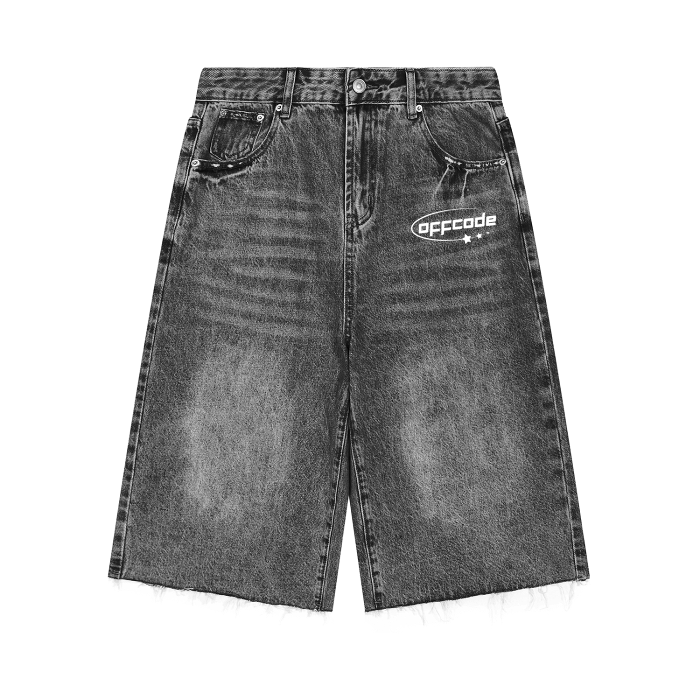 Wide Leg Denim Jorts