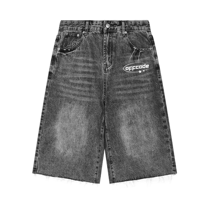 Wide Leg Denim Jorts