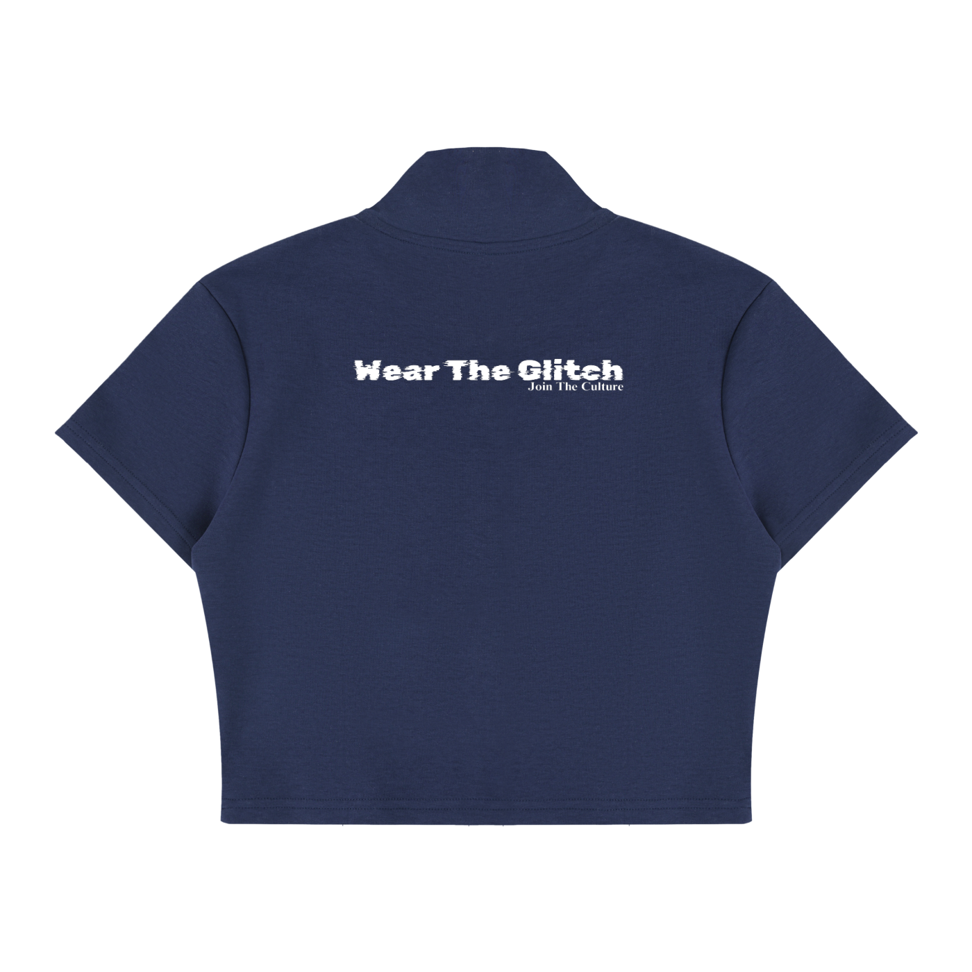 Women's Cropped Full Zip Short Sleeve T-Shirt