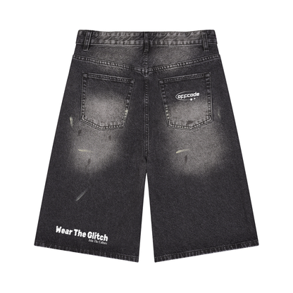 Men’s Vintage Wash Wide Leg Denim Jorts