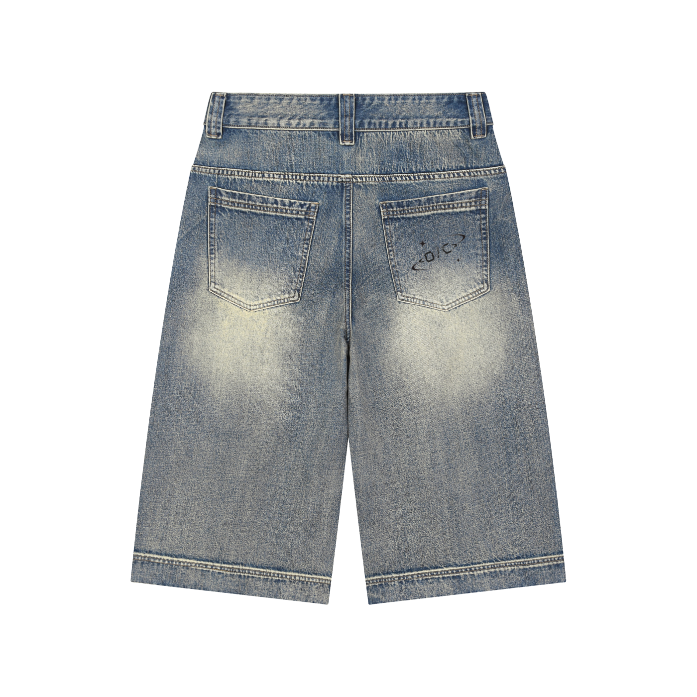 Vintage Wash Baggy Denim Jorts