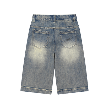 Vintage Wash Baggy Denim Jorts