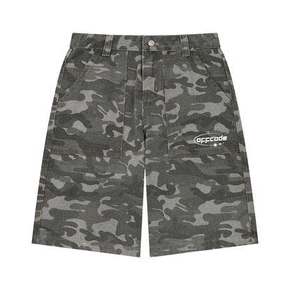 Men's Wide Leg Camo Shorts
