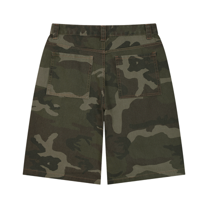 Men's Wide Leg Camo Shorts