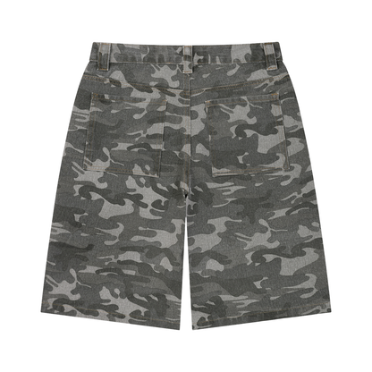 Men's Wide Leg Camo Shorts