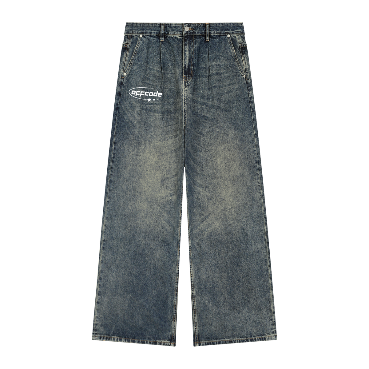 Men's Vintage Wash Denim Jeans
