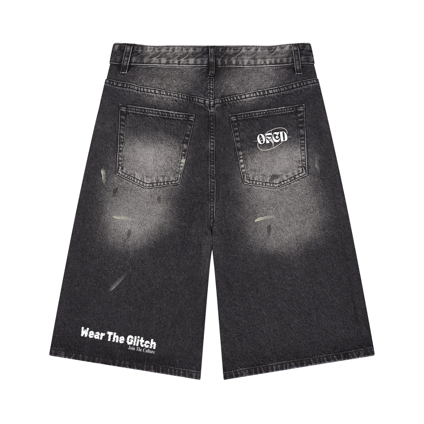 Men’s Vintage Wash Wide Leg Denim Jorts