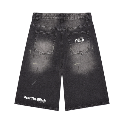 Men’s Vintage Wash Wide Leg Denim Jorts