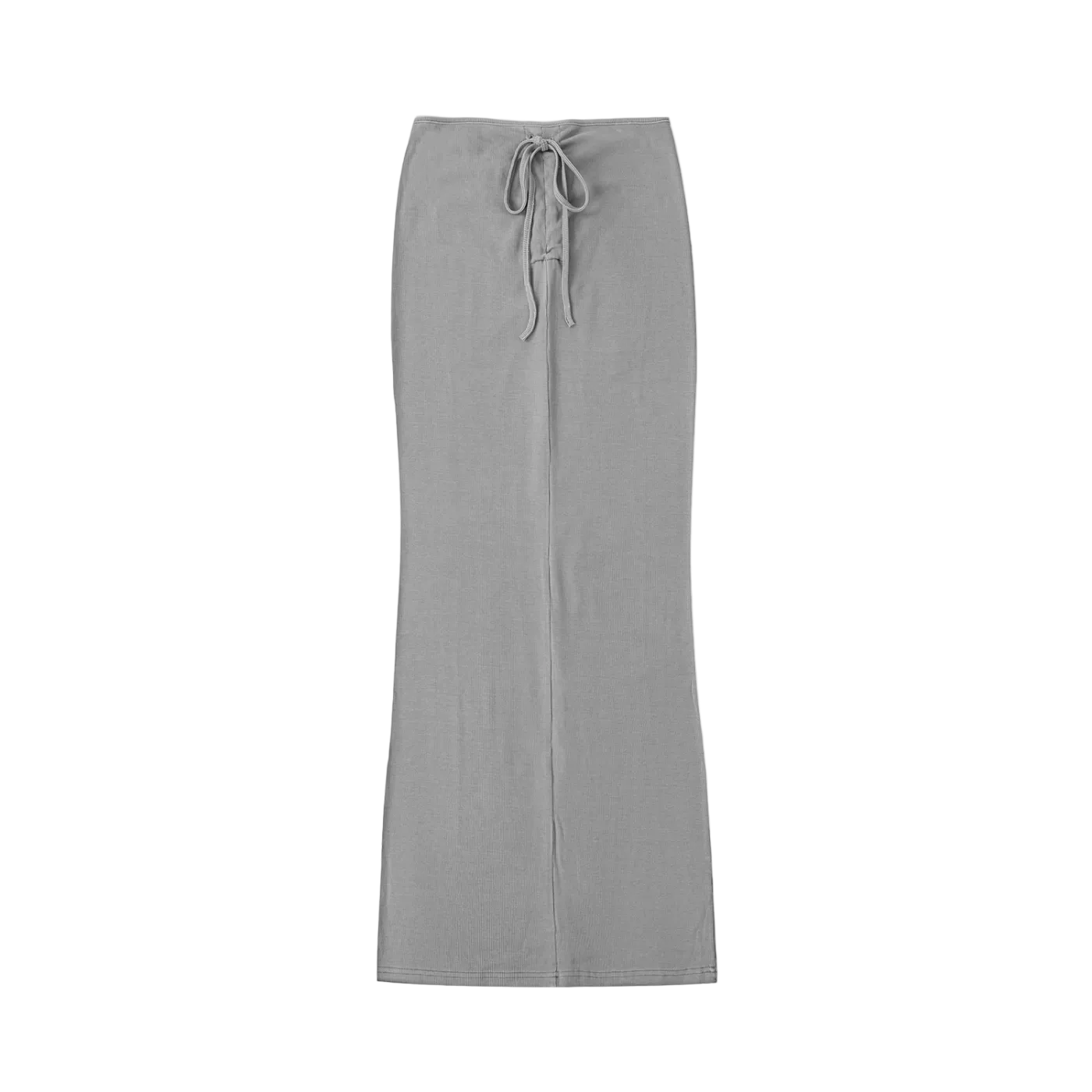 Dyed Washed Drawstring Maxi Skirt