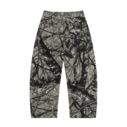 Unisex Tree Camo Barrel Leg Pants