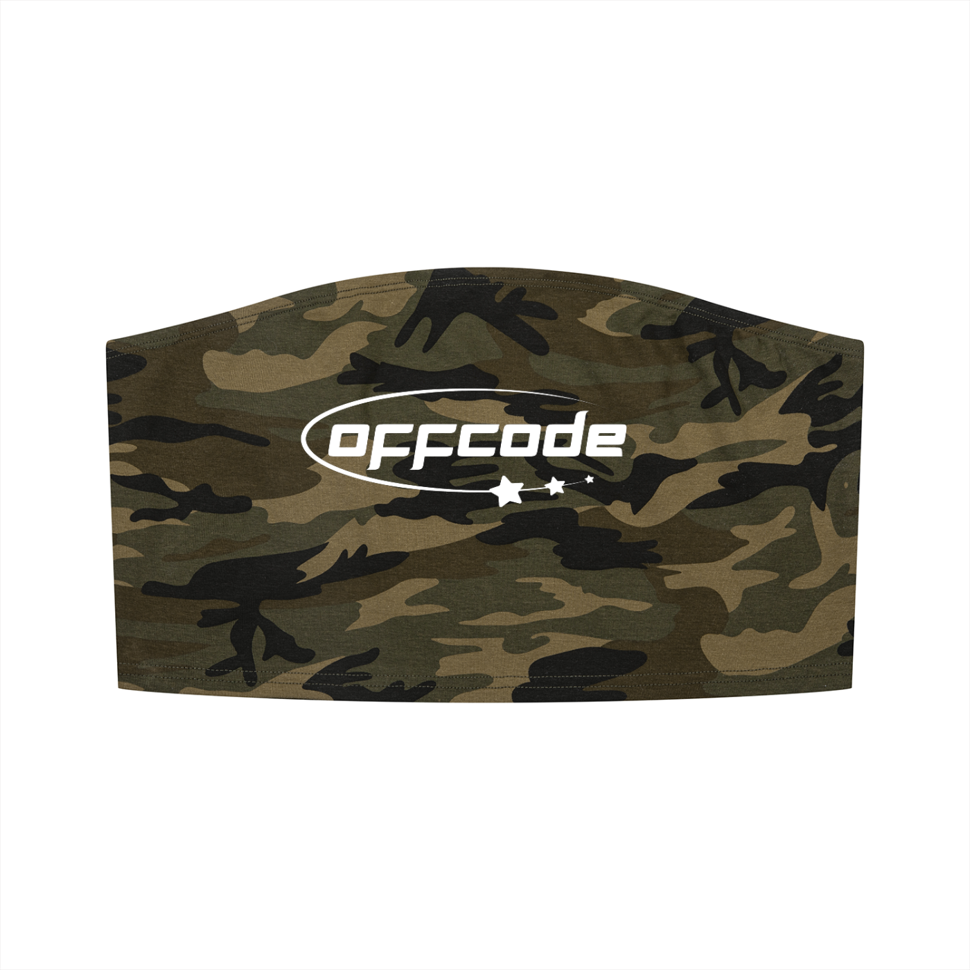 Camo Cropped Tube Top