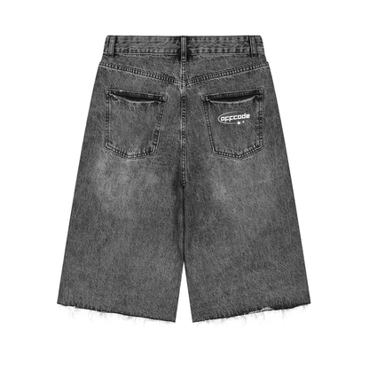 Wide Leg Denim Jorts