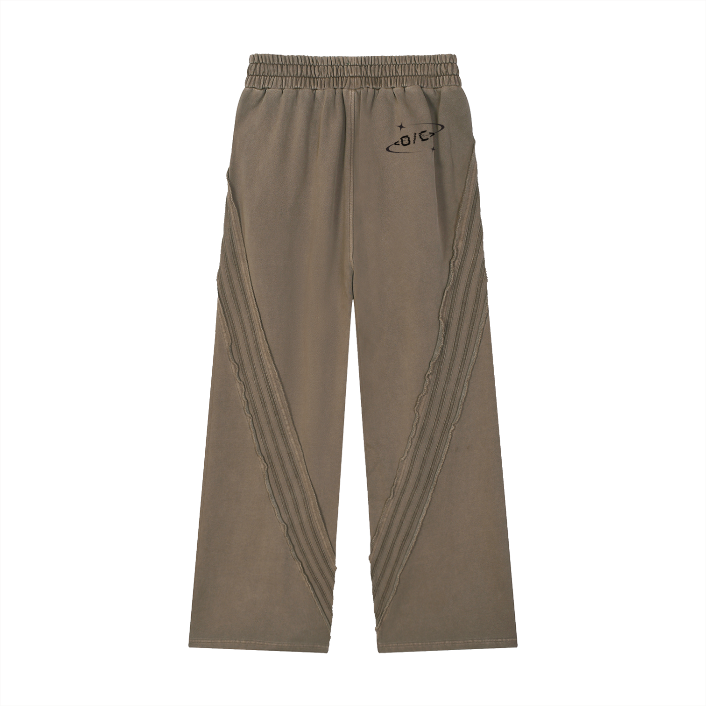 Snow Washed Tape Raw Edge Sweatpants