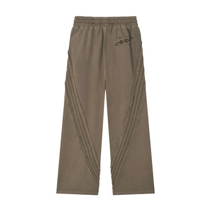 Snow Washed Tape Raw Edge Sweatpants