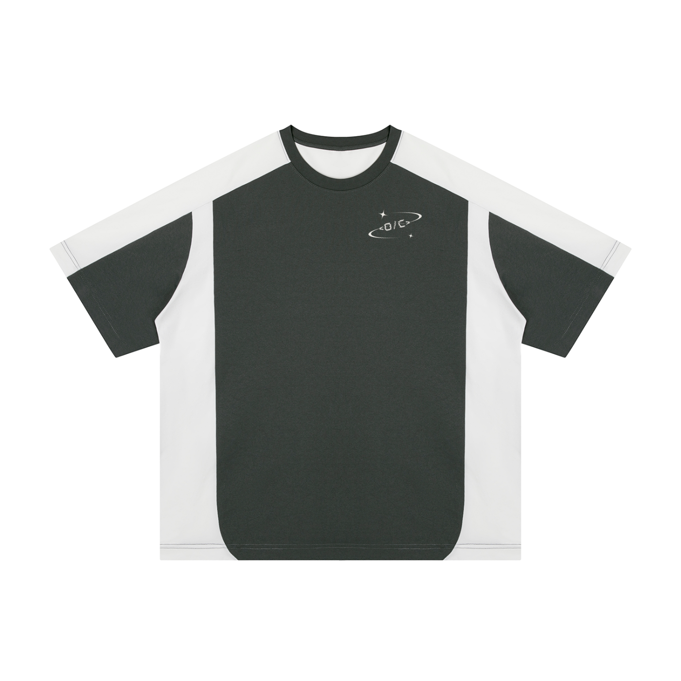 Unisex Color Block Loose T-Shirt