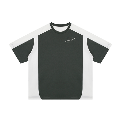 Unisex Color Block Loose T-Shirt