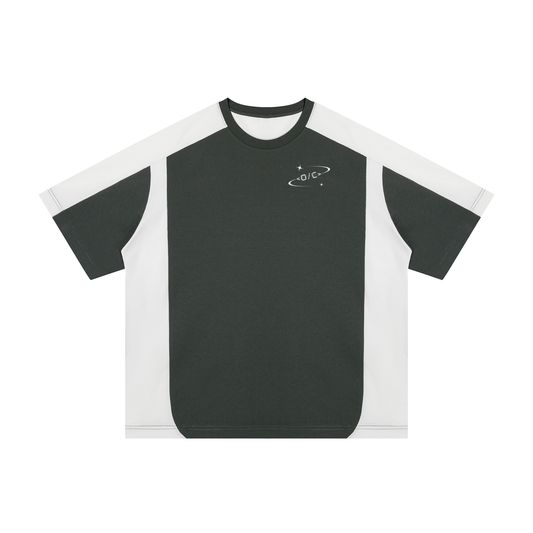 Unisex Color Block Loose T-Shirt