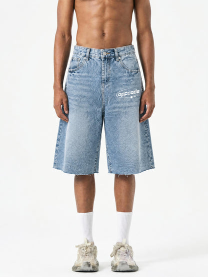 Wide Leg Denim Jorts