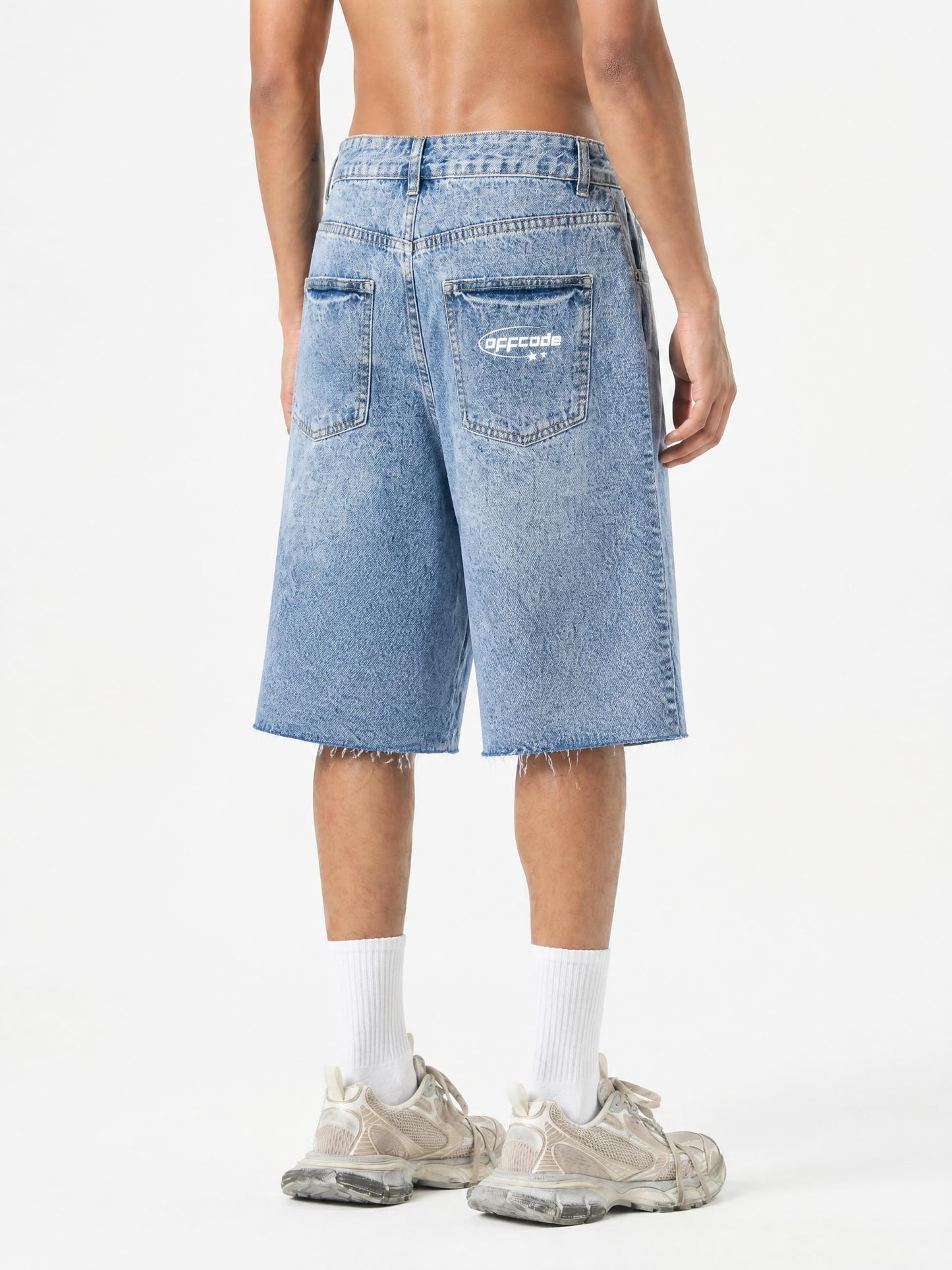 Wide Leg Denim Jorts
