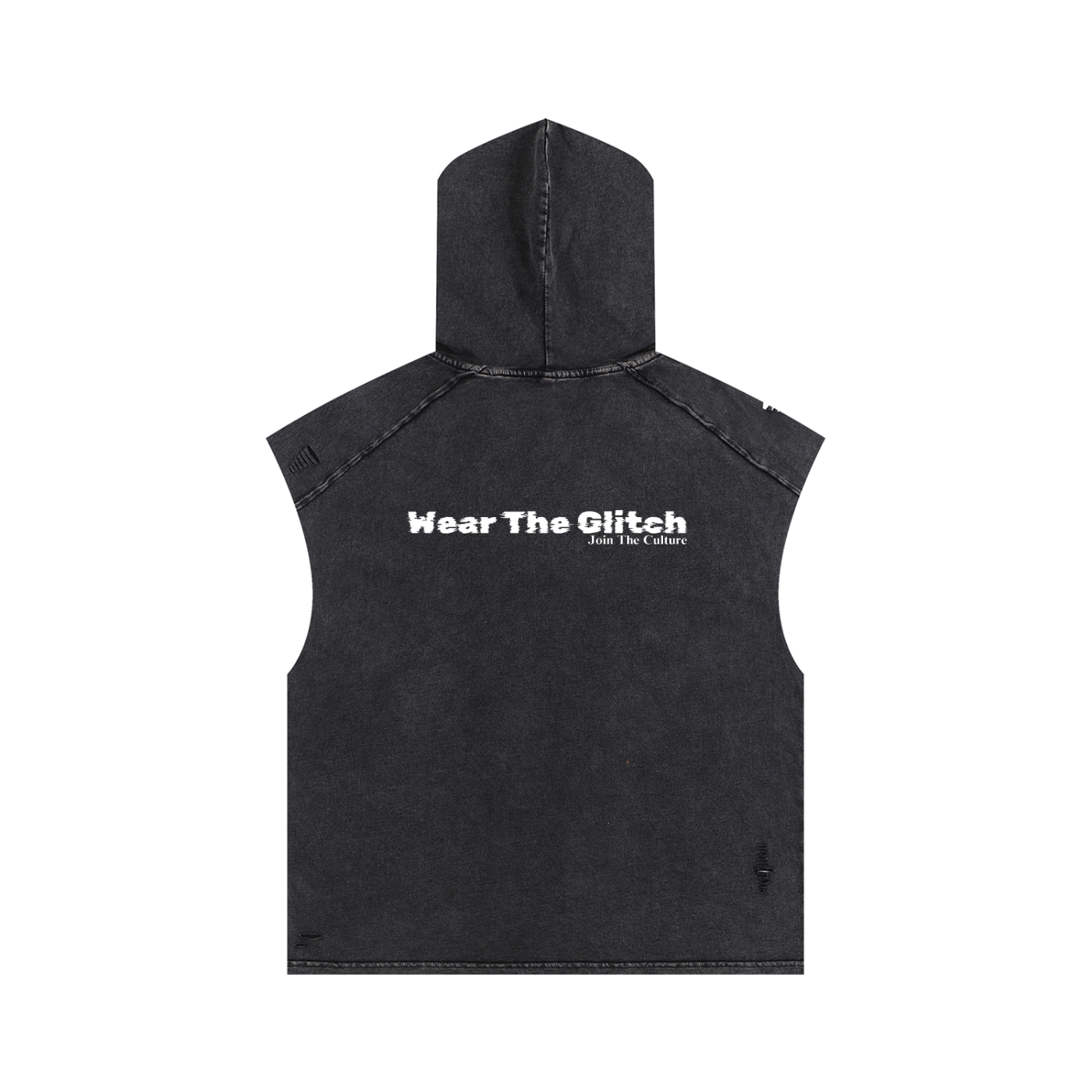 Snow Washed Boxy Hooded Tank Top