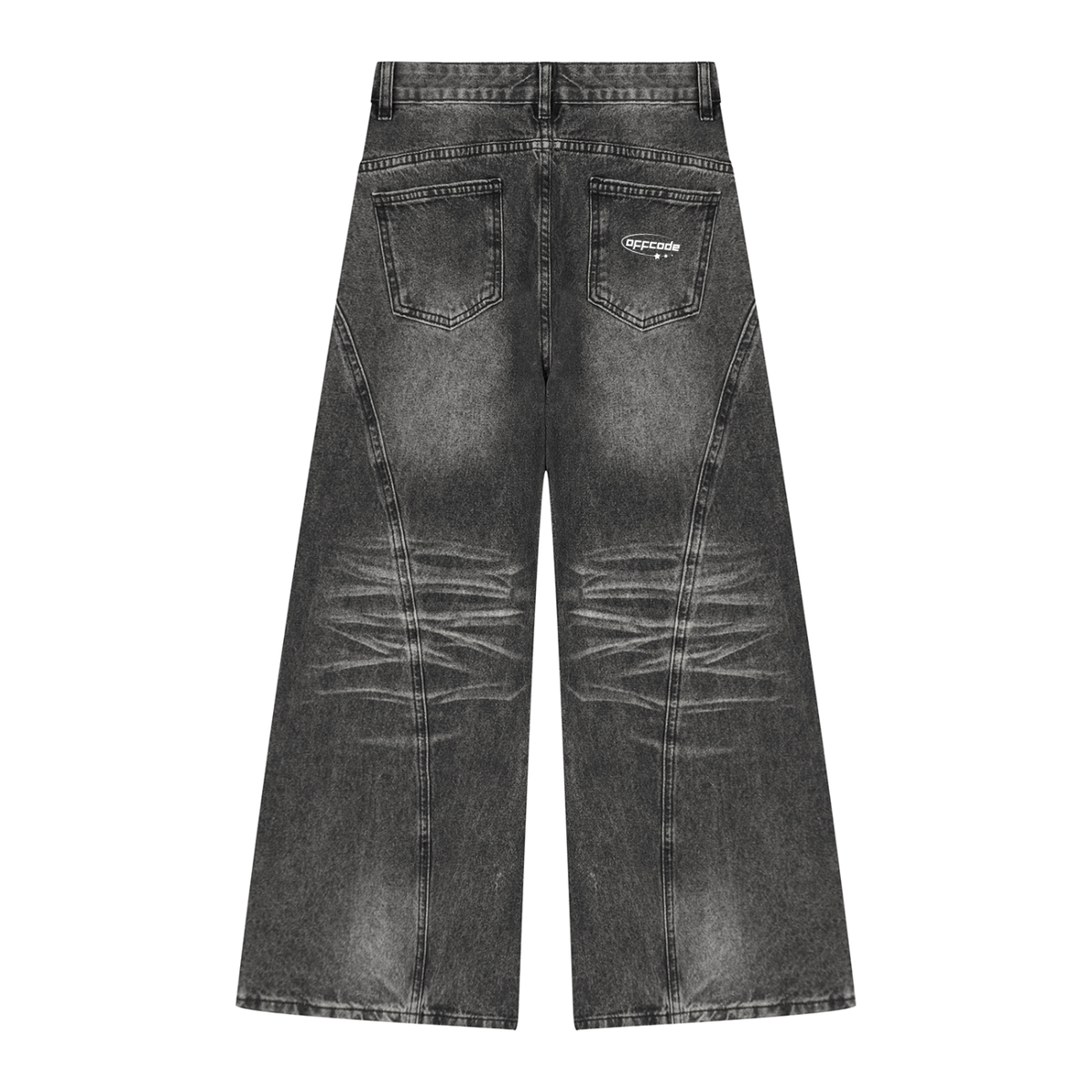 Women’s Vintage Wash Wide Leg Denim Jeans