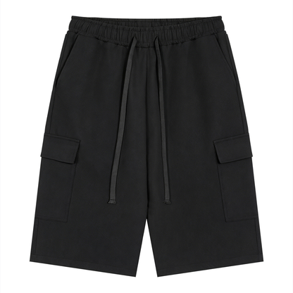 Unisex Drawstring Cargo Shorts