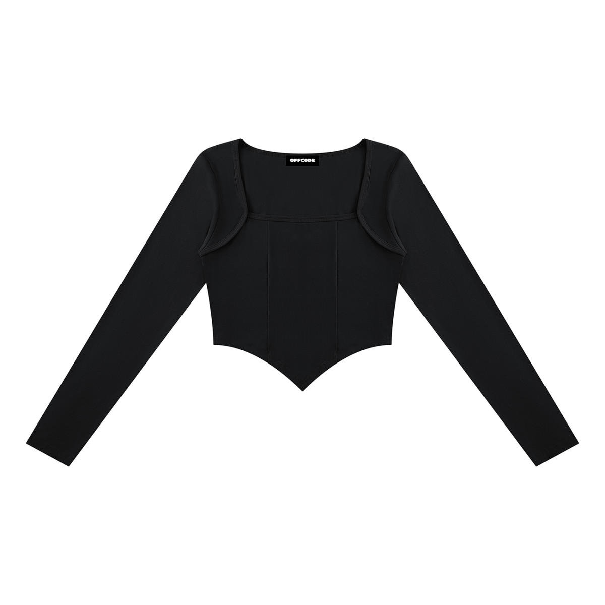 Women's Square Neck Cropped T-Shirt