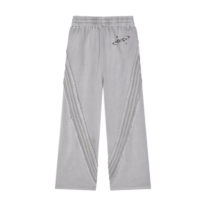 Snow Washed Tape Raw Edge Sweatpants
