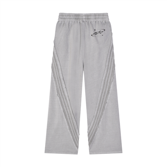 Snow Washed Tape Raw Edge Sweatpants