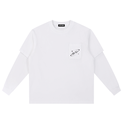 Layered Long Sleeve Oversized Tee