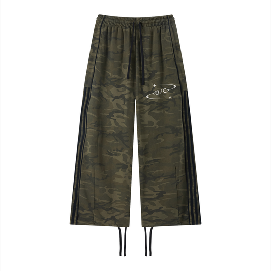 Unisex Camo Wide Leg Sweatpants