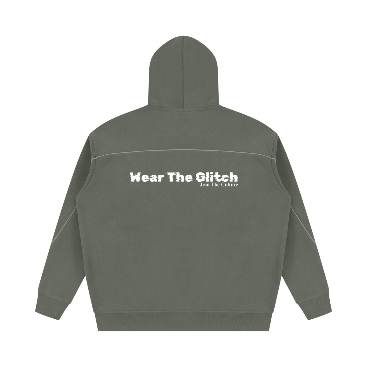 Unisex Oversized Piping Fleece Hoodie