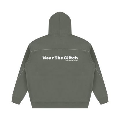 Unisex Oversized Piping Fleece Hoodie
