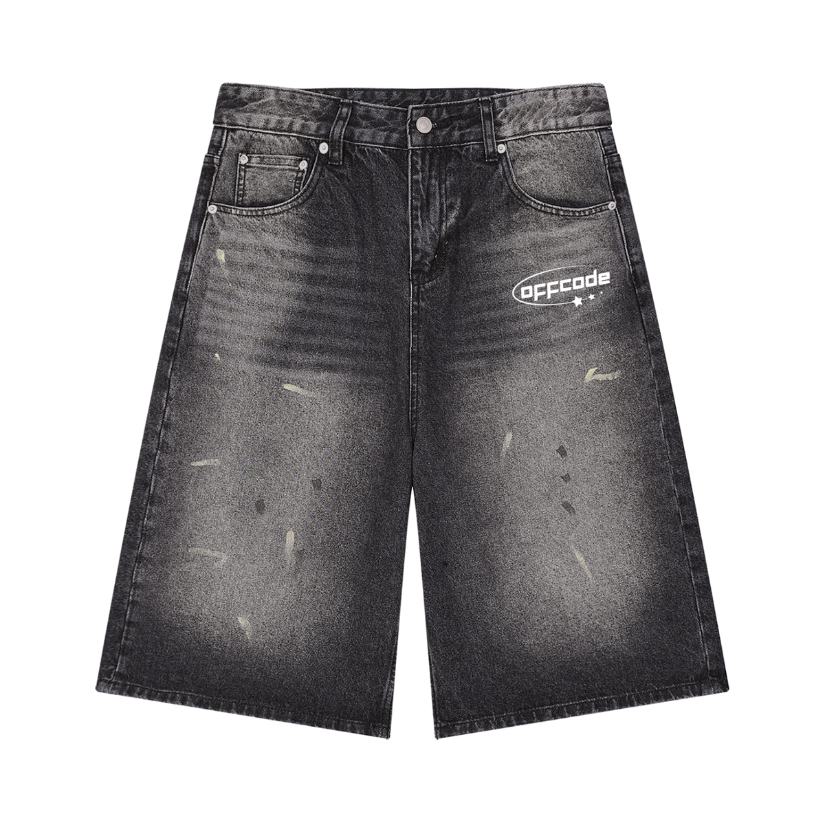 Men’s Vintage Wash Wide Leg Denim Jorts