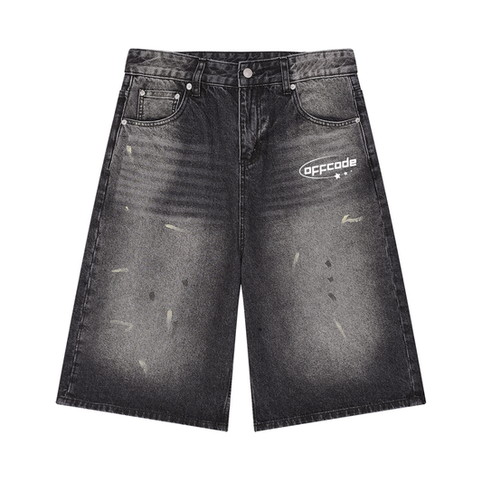 Men’s Vintage Wash Wide Leg Denim Jorts