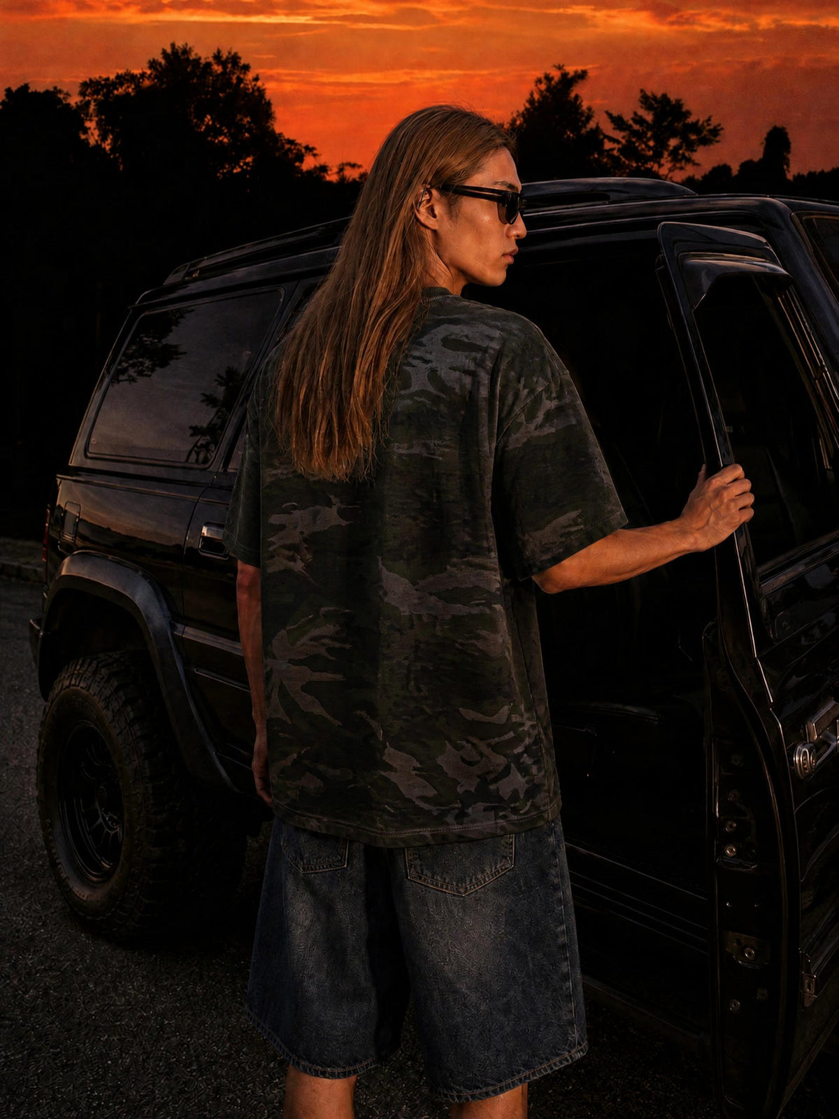 Unisex Camo Boxy T-Shirt
